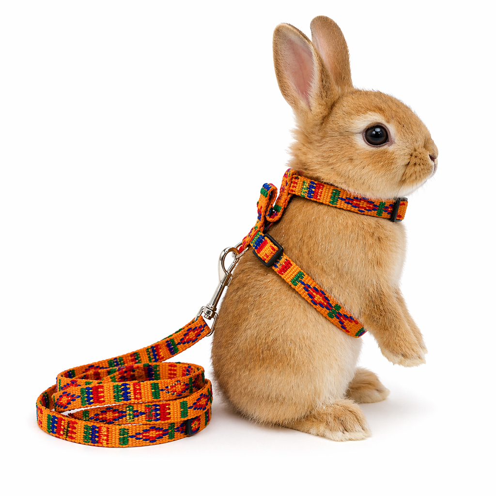 Set Pettorina e Guinzaglio conigli cuccioli  I Love my Rabbit