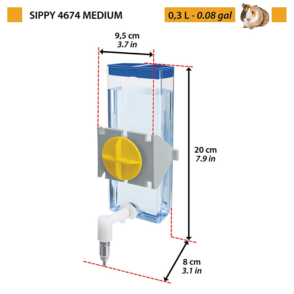 Abbeveratoio per conigli Sippy